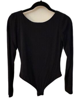 Final Touch Black Bodysuit Women's Sz Small